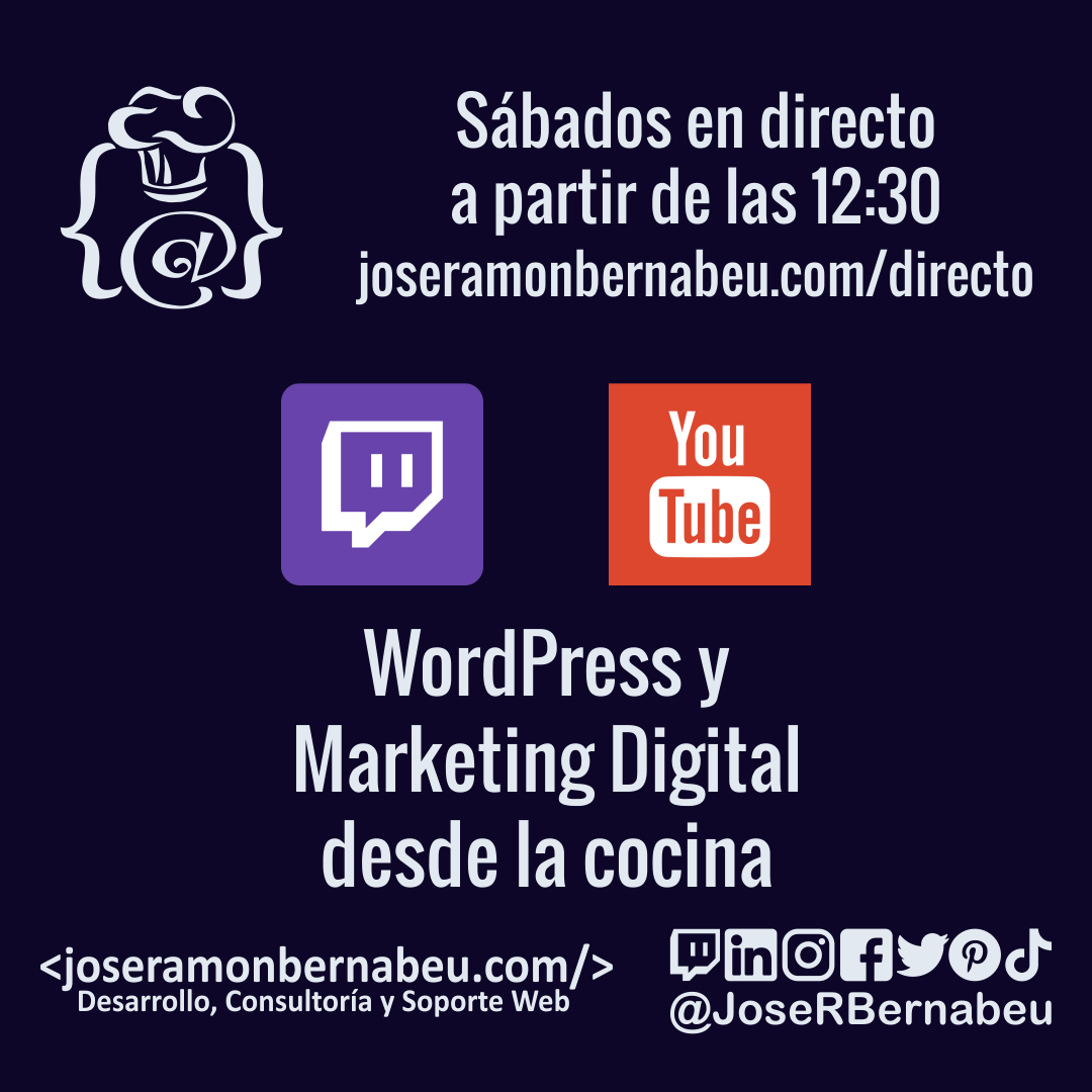 Anuncio streaming en directo los sábados
